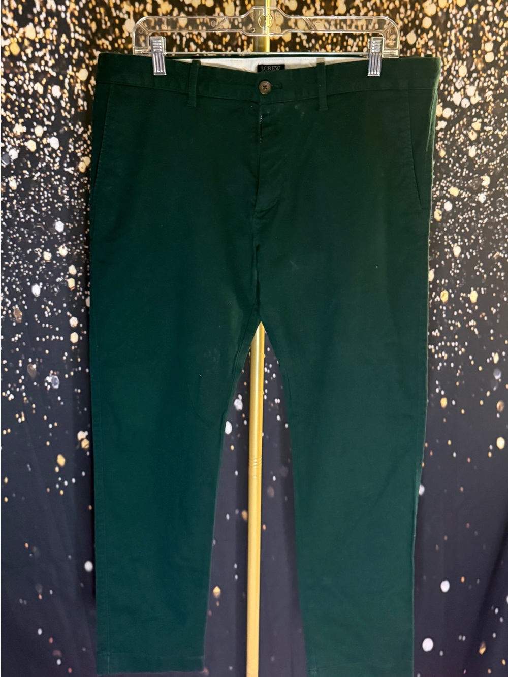 J. Crew Men’s Dark Green Slim Chinos